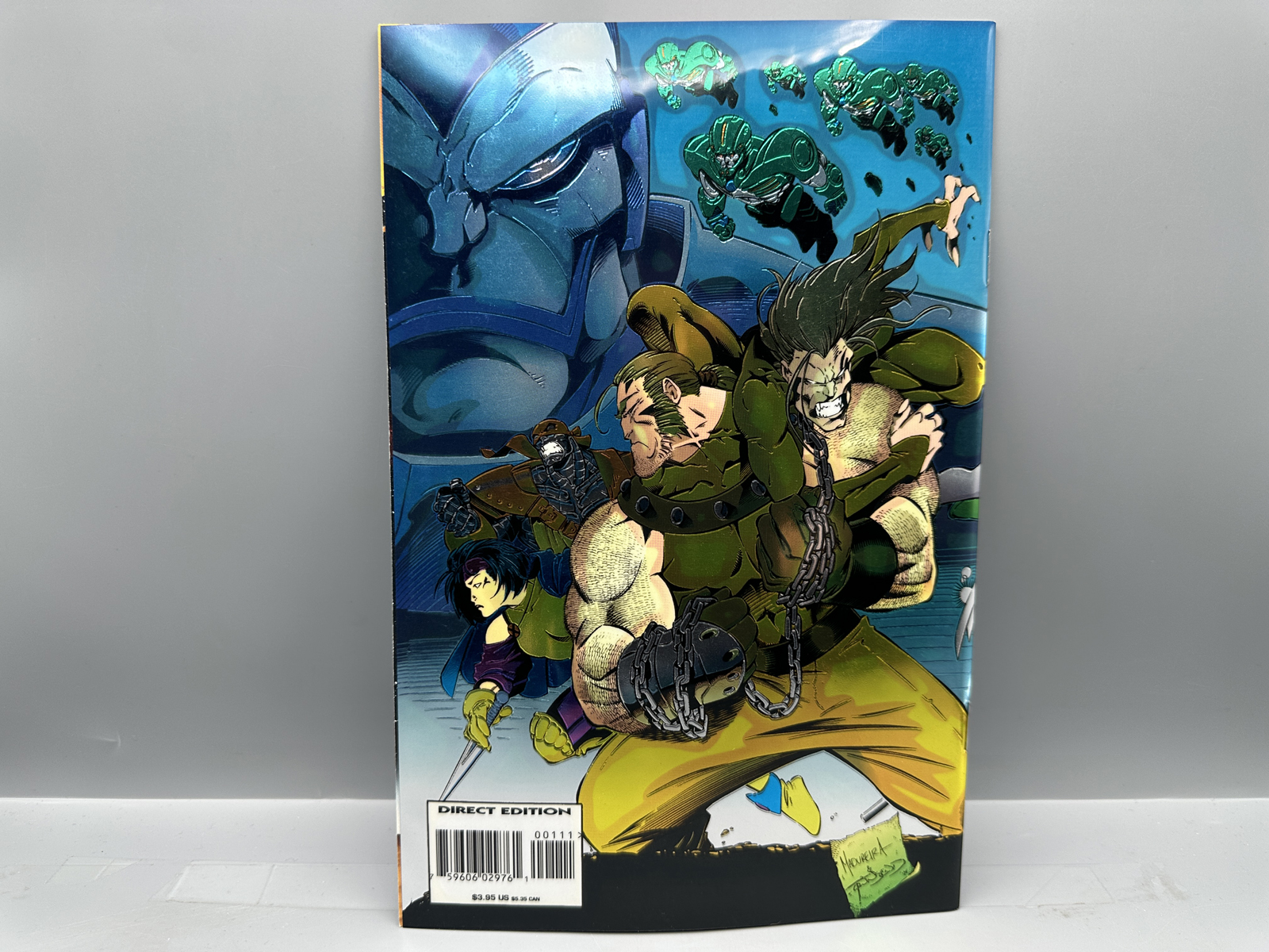 Marvel X-Men: Alpha #1 (1995) Chromium Wrap-Around Foil Cover