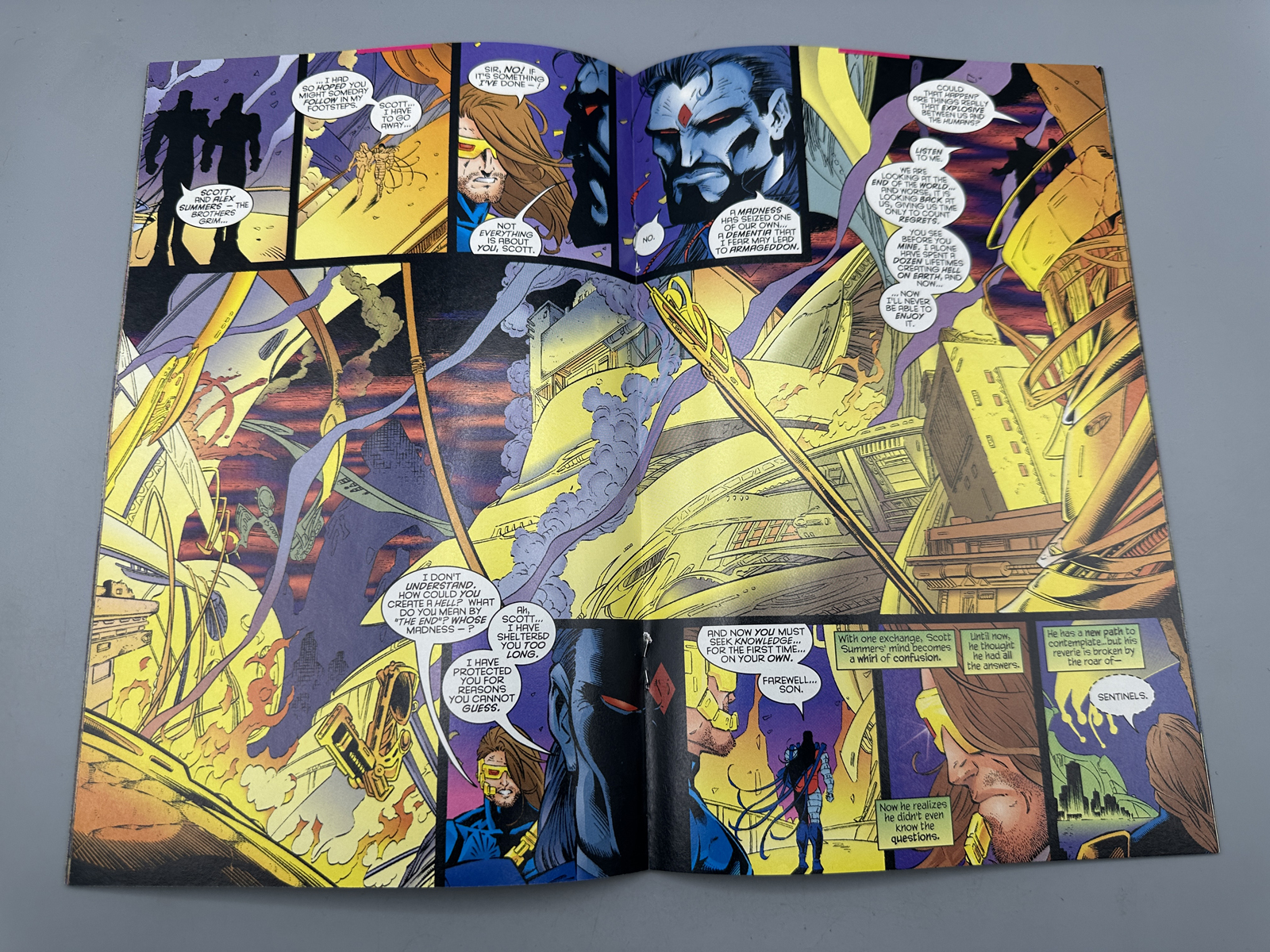 Marvel X-Men: Alpha #1 (1995) Chromium Wrap-Around Foil Cover