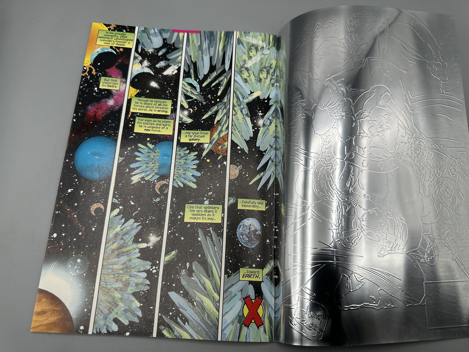Marvel X-Men: Alpha #1 (1995) Chromium Wrap-Around Foil Cover