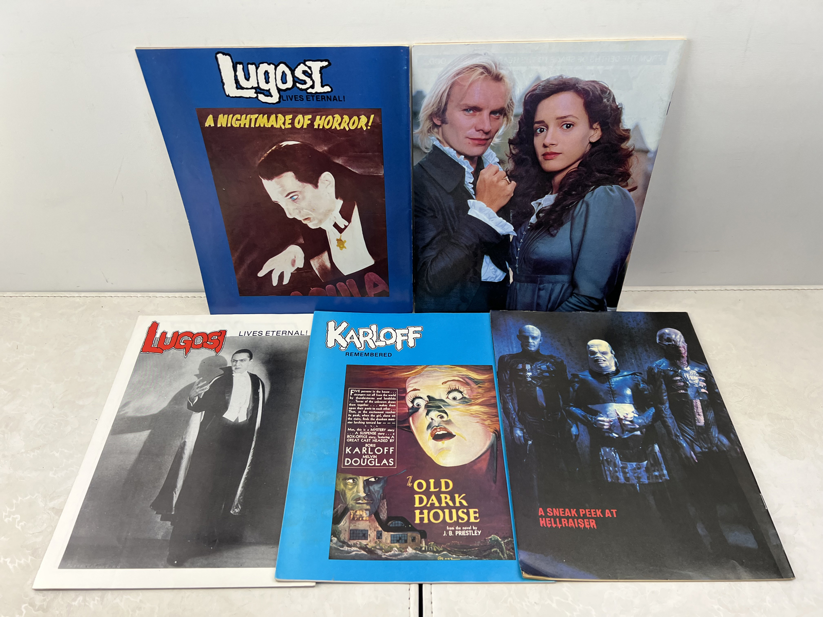 Forrest J. Ackerman's Monster Land Magazine Lot of 5 (1985-1987) - Elvira, Freddy, Godzilla