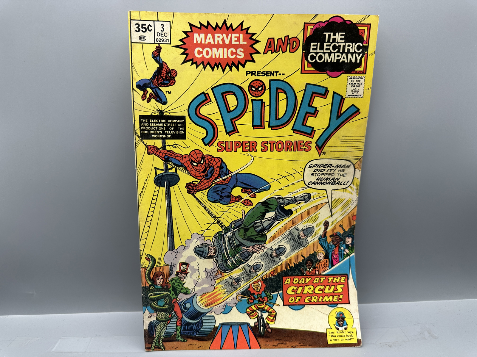 Marvel Comics & The Electric Company Spidey Super Stories Number 3 - December 1974
