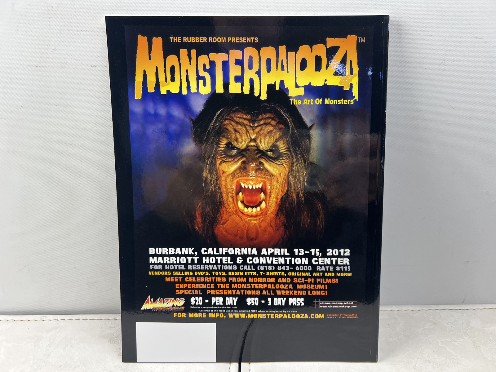 Monsterpalooza Magazine #1 Autumn 2011 Signed by Mark Redfield
