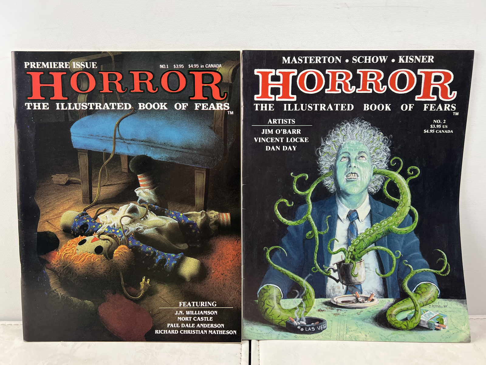 1989-90 Northstar Pub. Horror: The Illustrated Book of Fears #1, 2
