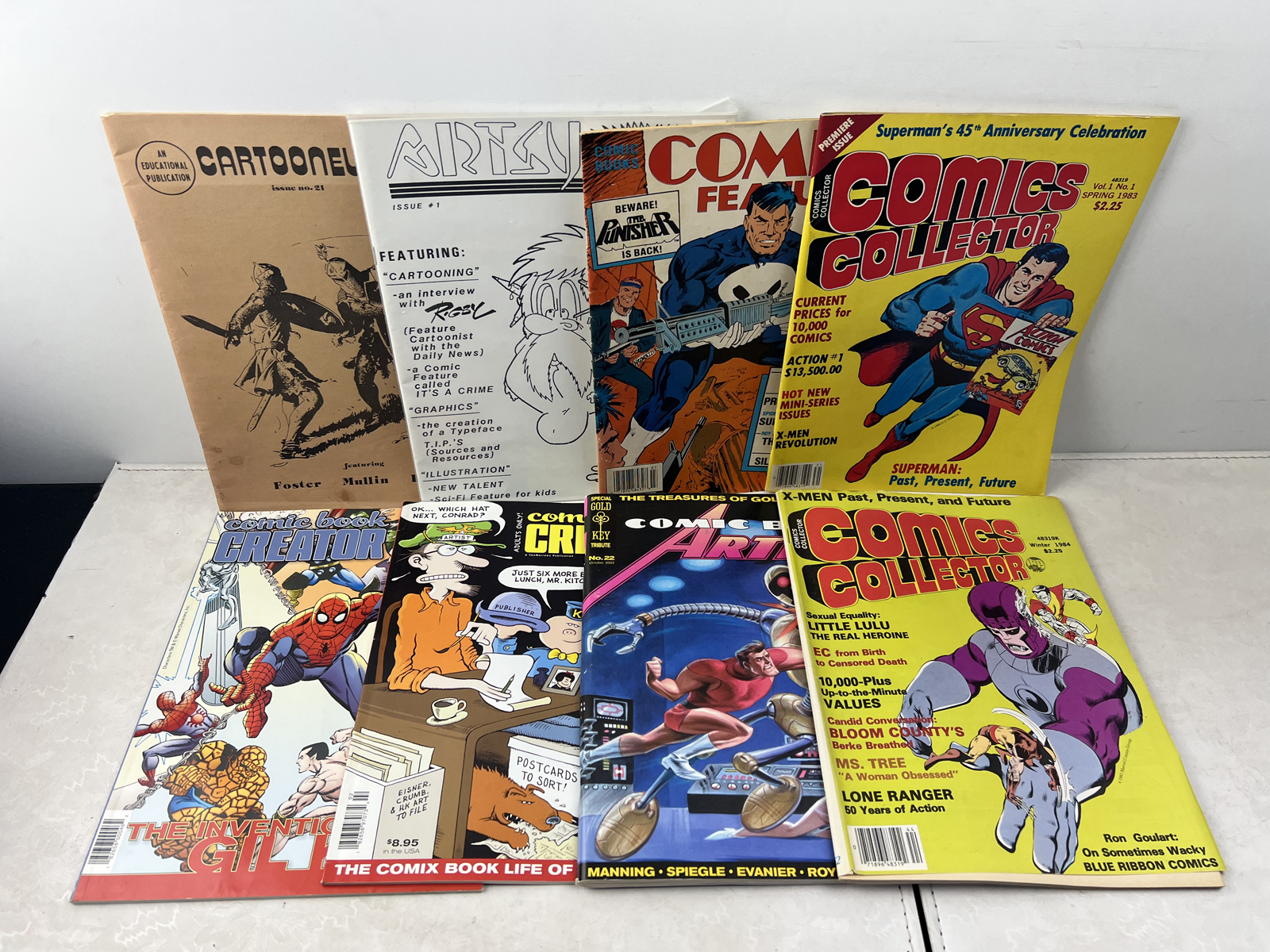 Assortment of Comic Industry Magazines and Reference Publications - Krause, TwoMorrows, and Others