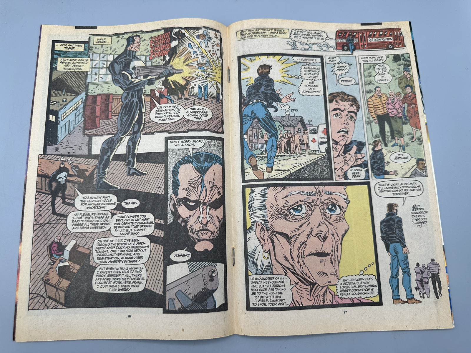 Marvel The Amazing Spider-Man #330 Newsstand Edition March 1990 - The Punisher