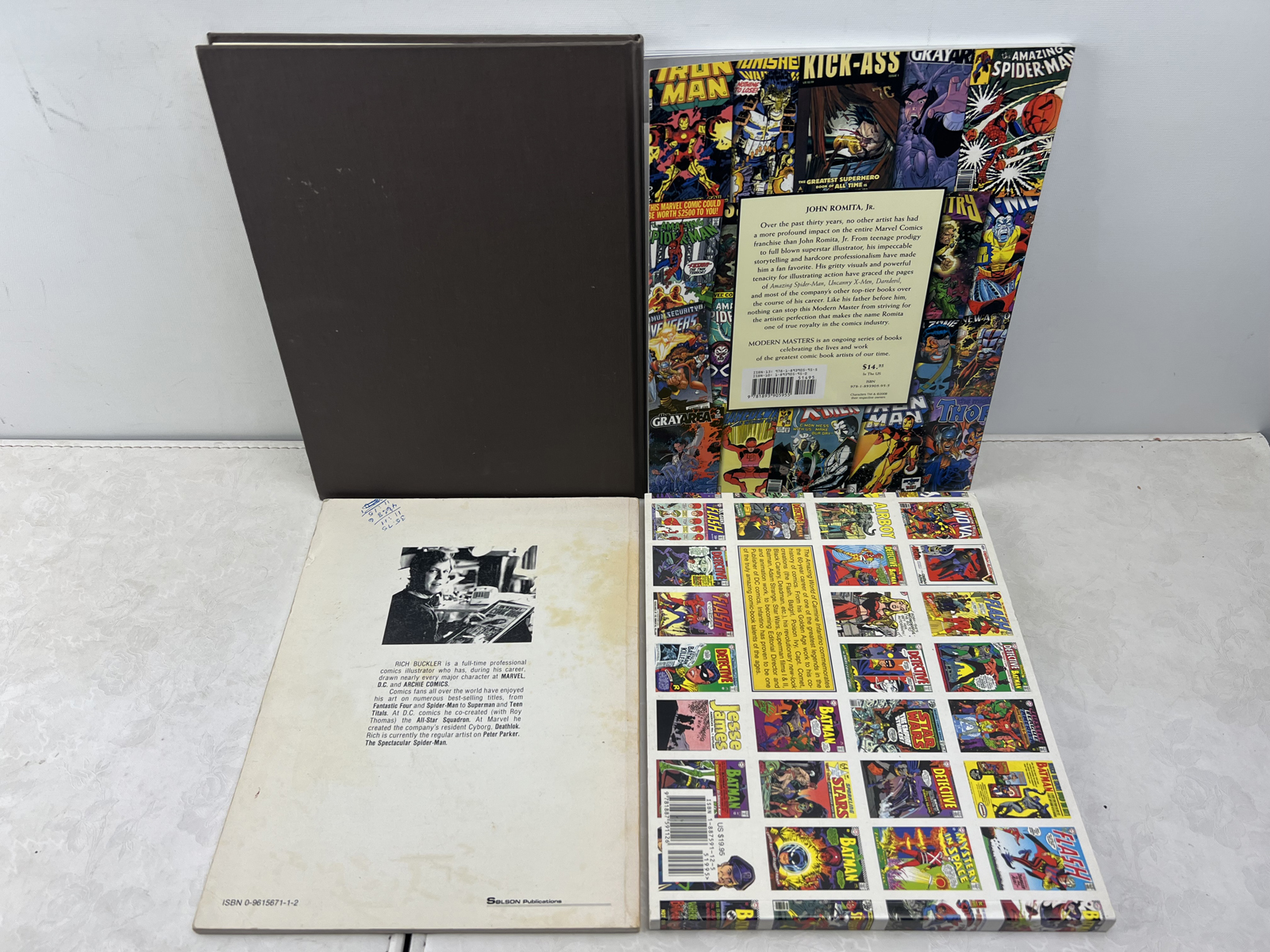 Comic Book Art and History Lot of 4 Misc Books - Romita Jr, Infantino, Eisner
