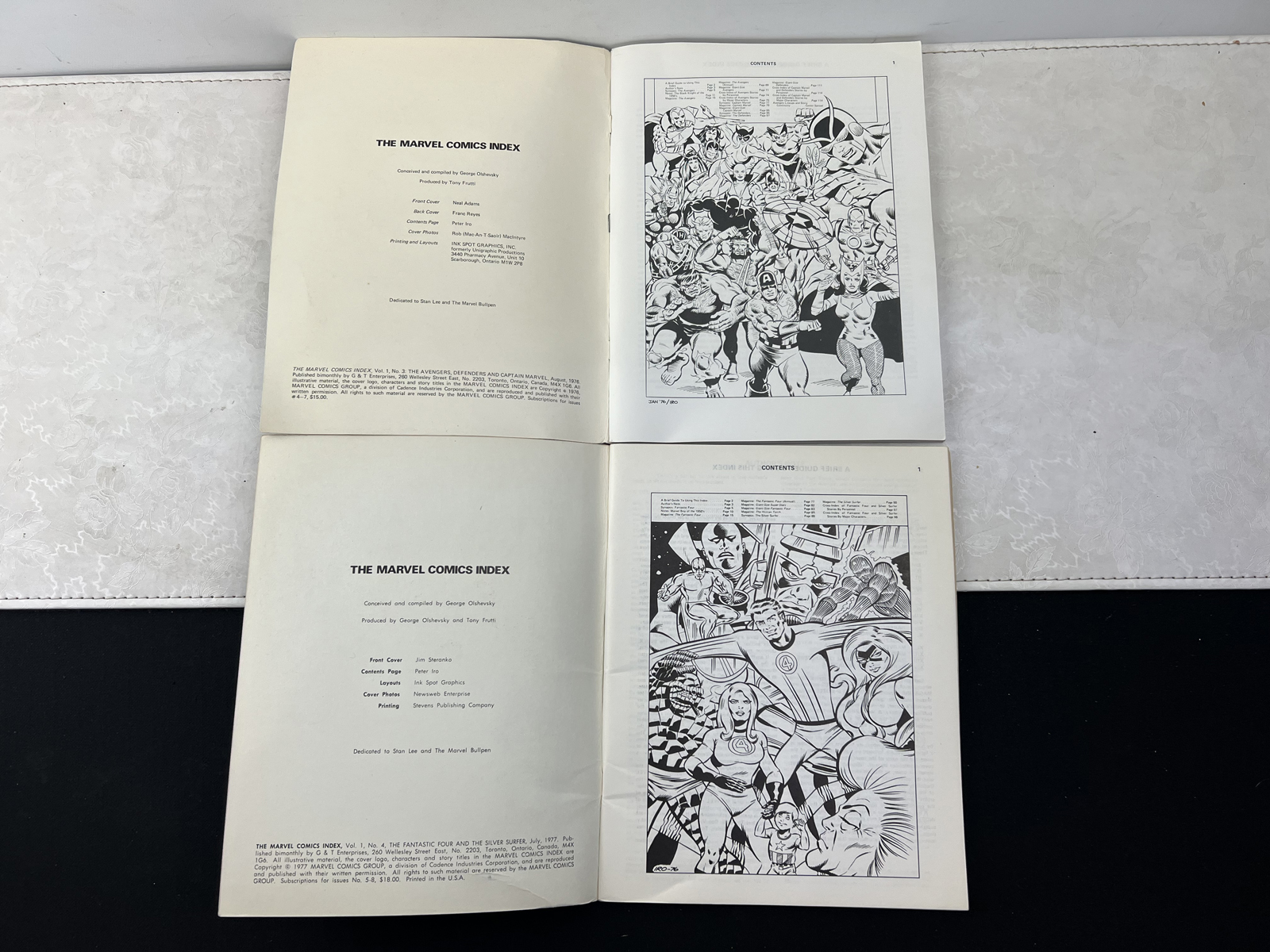 Marvel Comics Index #3 and 4 (1976-1977)