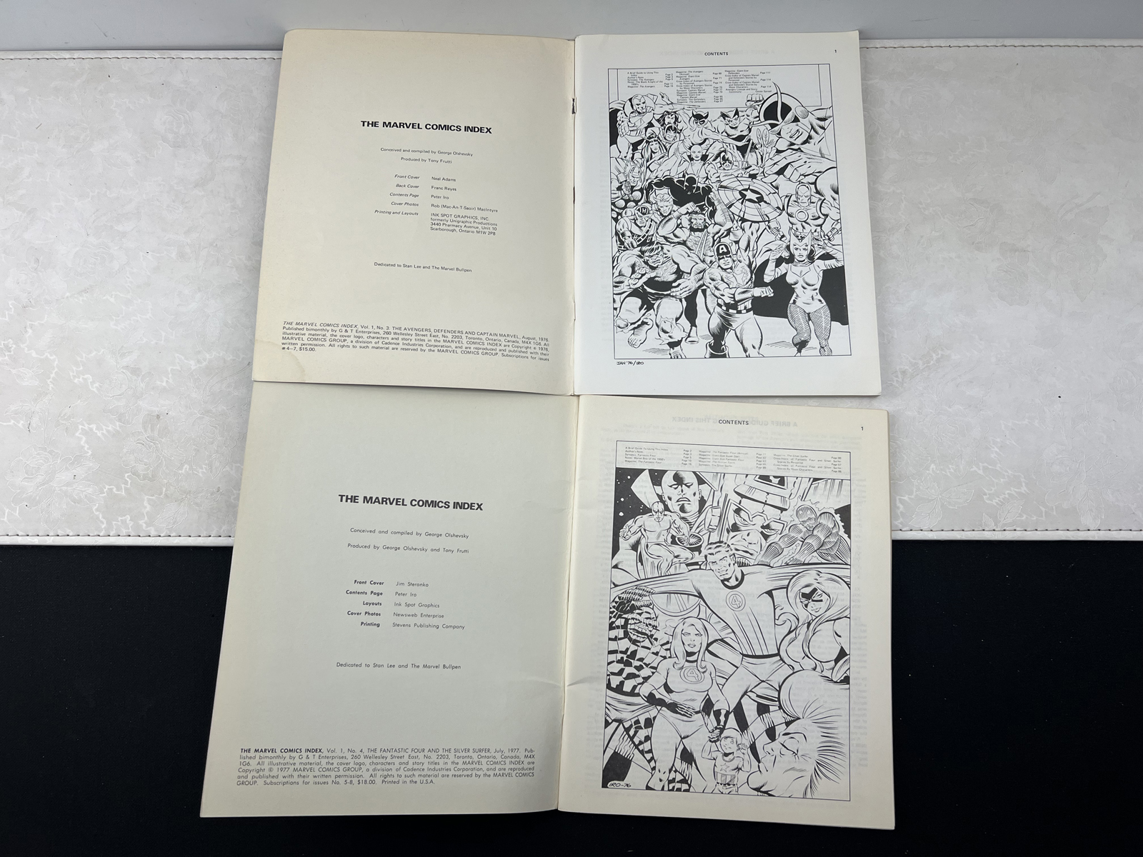 Marvel Comics Index #3 and 4 (1976-1977)
