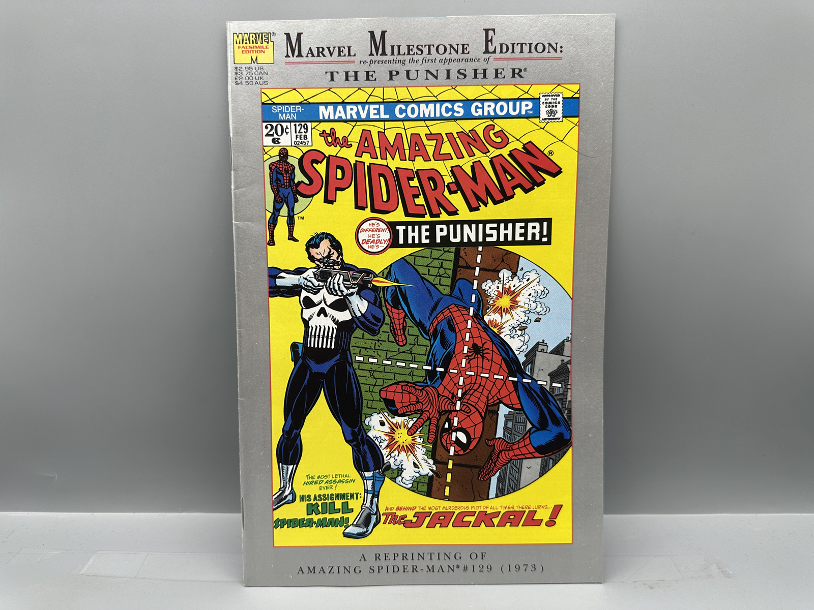 Marvel Milestone Edition The Amazing Spider-Man #129 Silver Border Reprint of 1st app of The Punisher