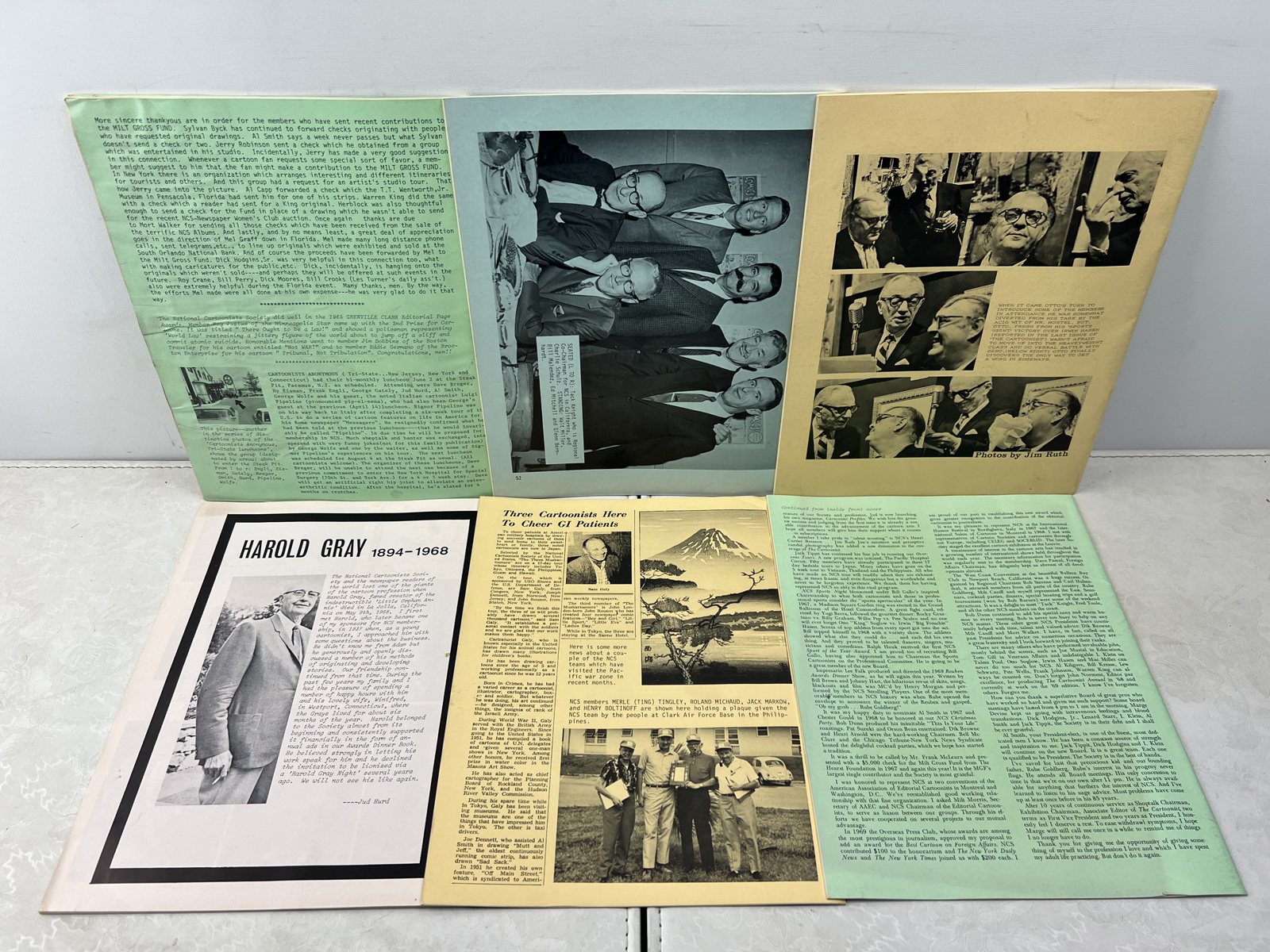 1968-69 National Cartoonists Society The Cartoonist Newsletter/Magazines Lot of 6