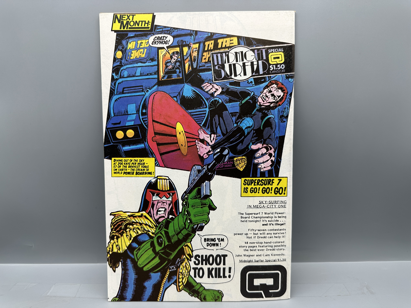 1987 Quality Comics Judge Dredd #6 and 8