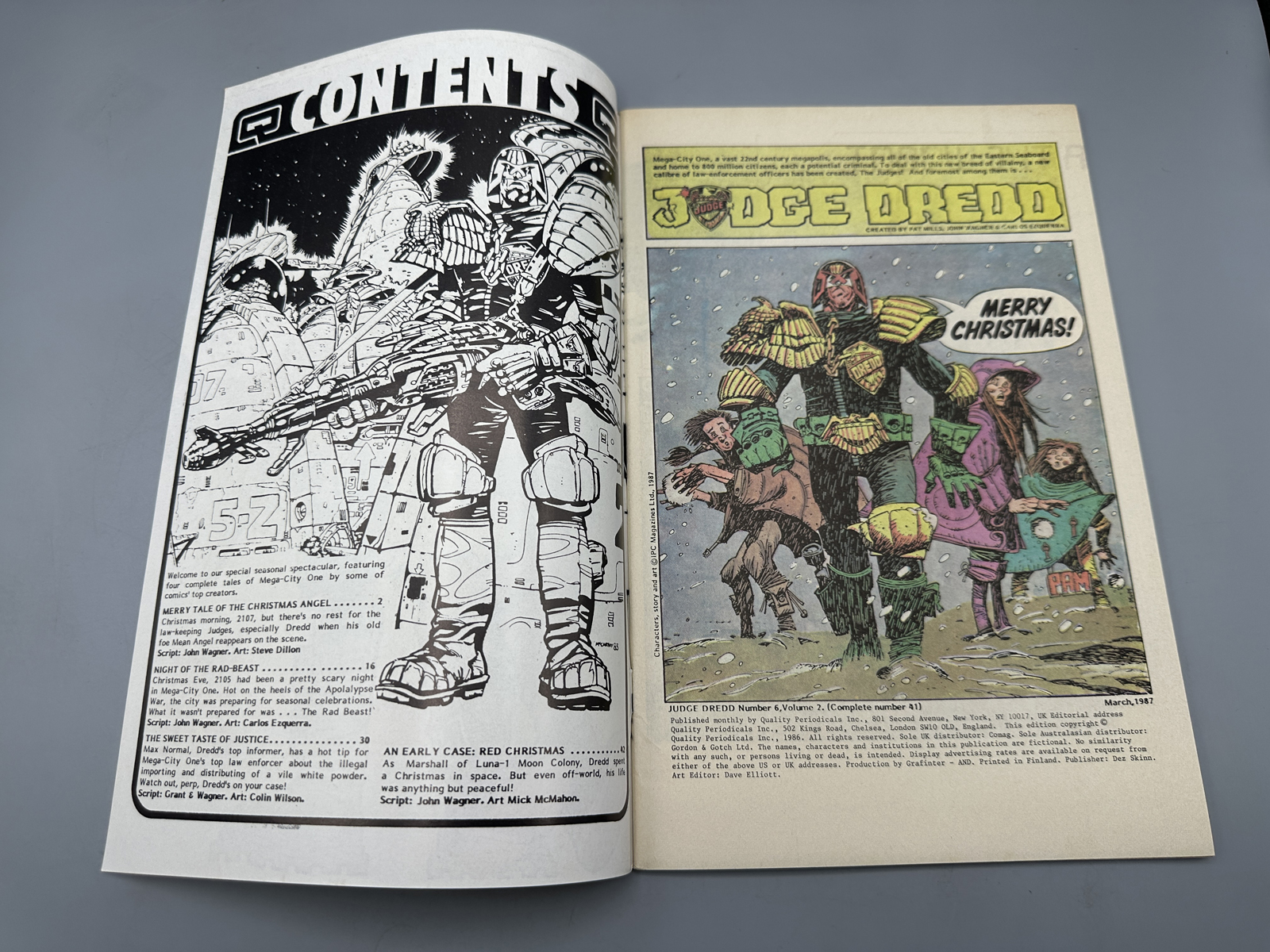 1987 Quality Comics Judge Dredd #6 and 8