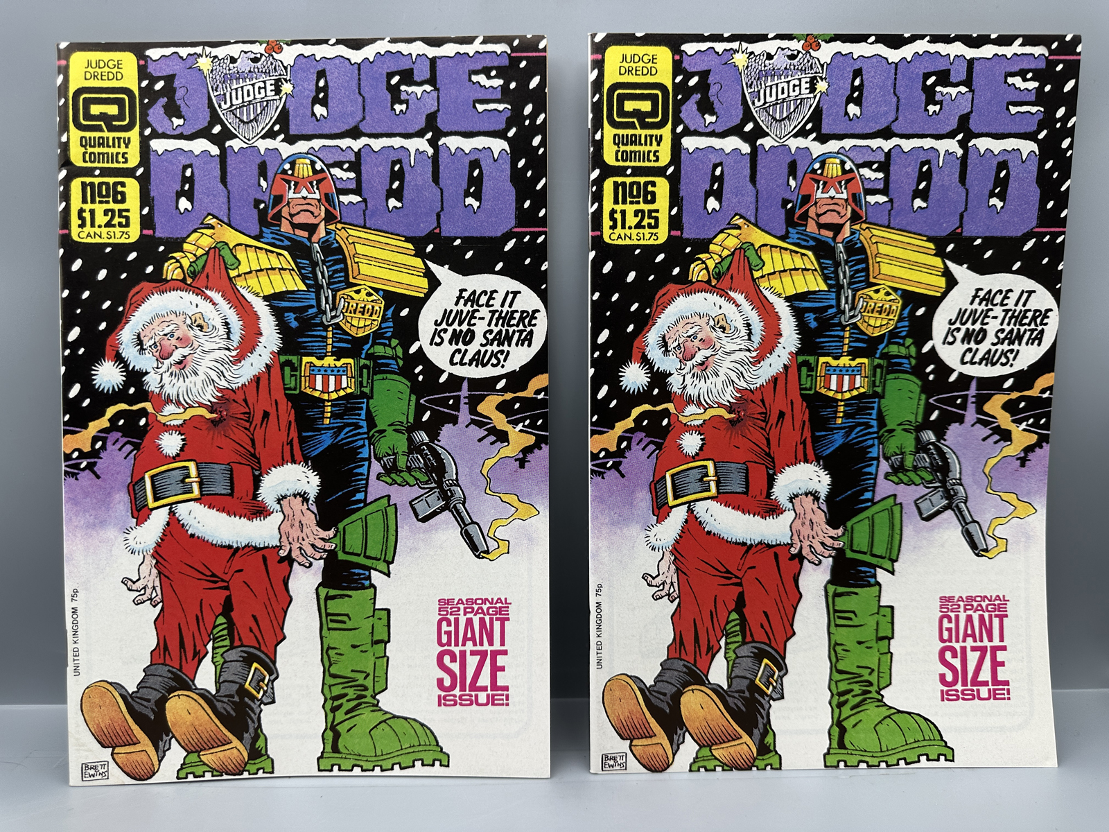 1987 Quality Comics Judge Dredd #6 Lot of 2