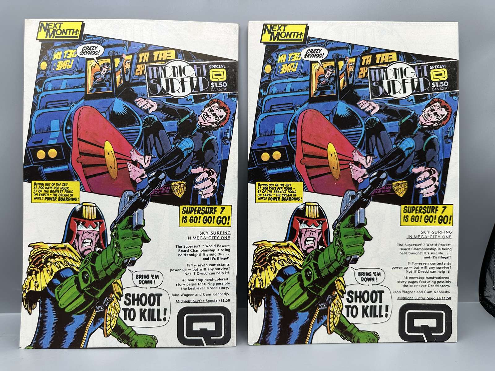 1987 Quality Comics Judge Dredd #6 Lot of 2