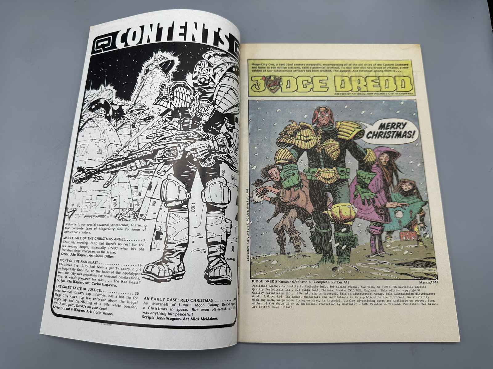 1987 Quality Comics Judge Dredd #6 Lot of 2