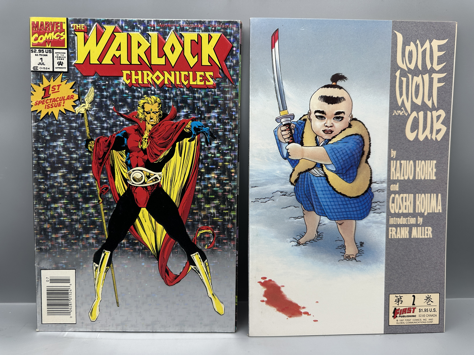 Marvel Comics The Warlock Chronicles #1 and First Comics Lone Wolf and Cub #1