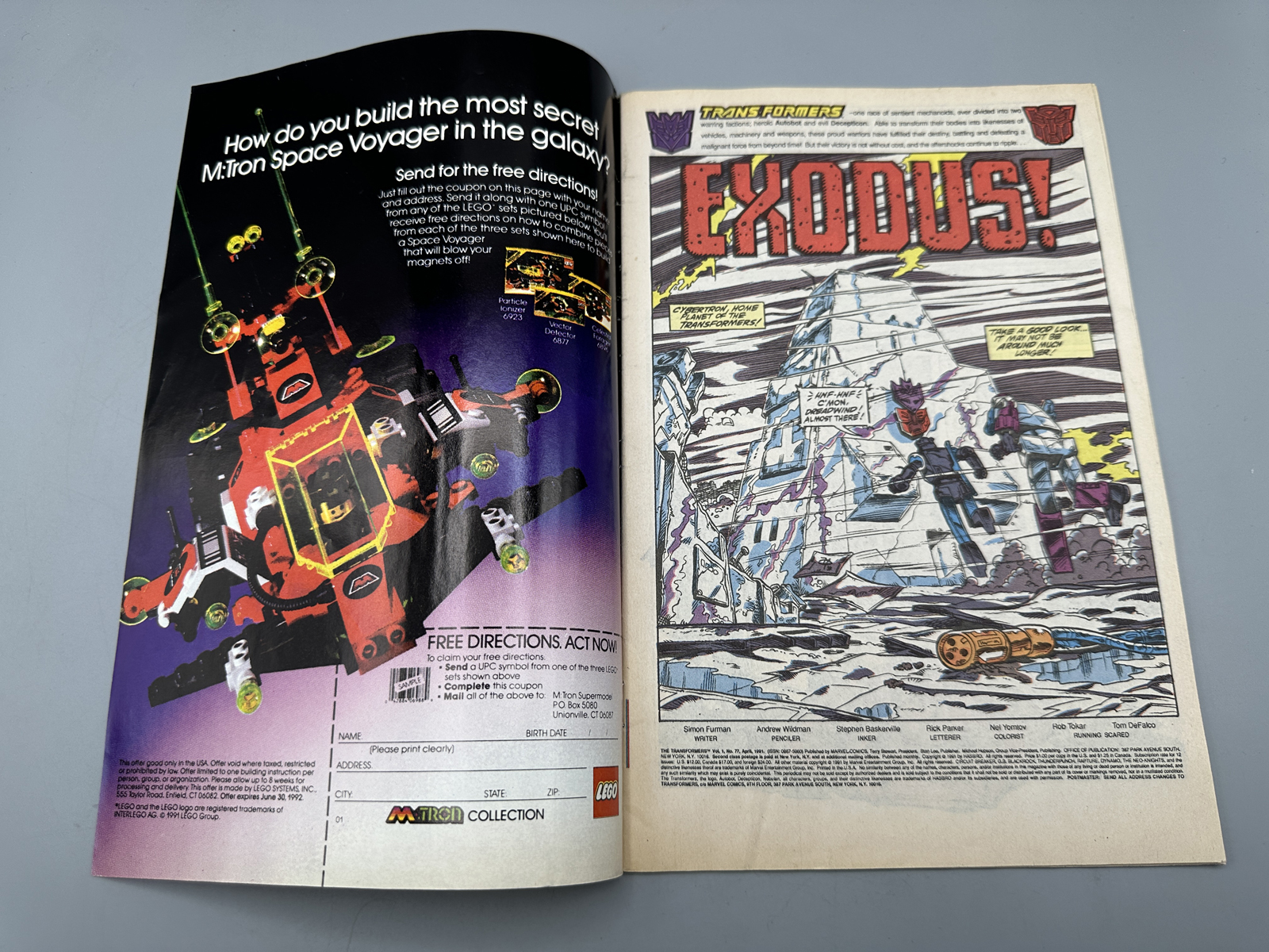 Marvel The Transformers #77 April 1991 - Near end of the run - Low production