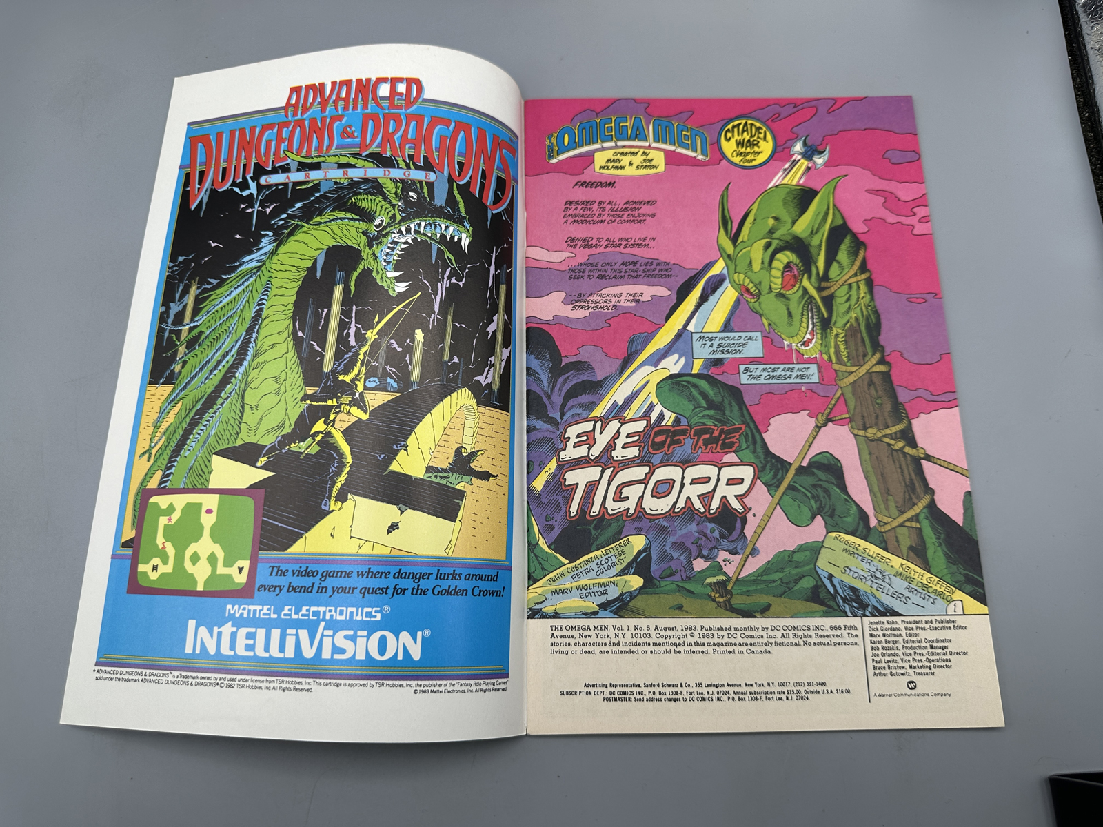 DC Comics The Omega Men Comic Books #5 and 19 (1983-1984)