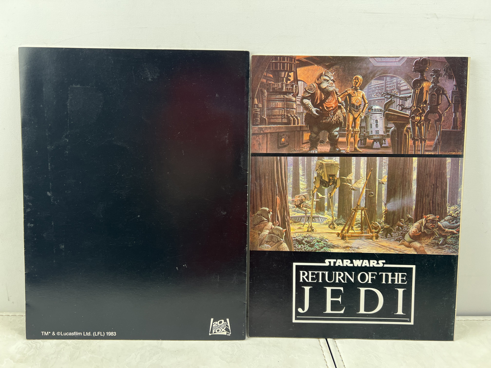1983 Star Wars: Return of the Jedi Original Movie Premiere Program & Collectors Edition Storybook