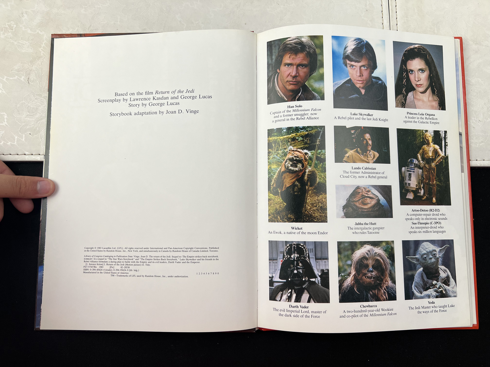 1980, 1983 Random House Star Wars: Empire Strikes Back & Return of the Jedi Storybooks