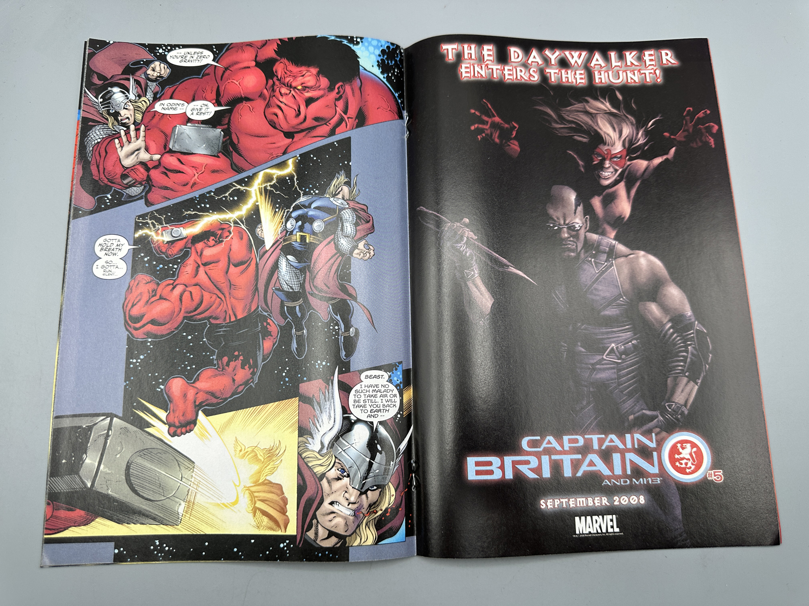 Marvel Hulk #5 October 2008 Red Hulk vs Thor - Direct Edition
