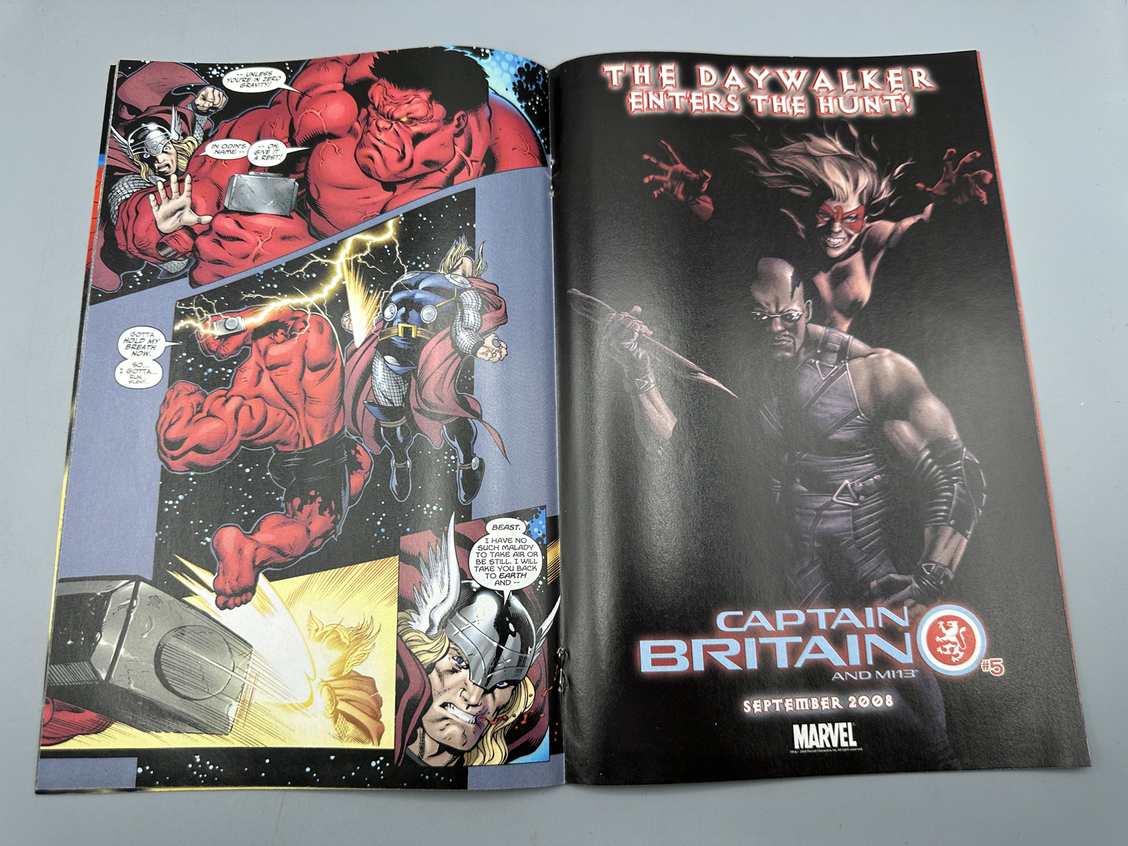 Marvel Hulk #5 October 2008 Red Hulk vs Thor - Tough Newsstand Edition ($3.99 cover price) - estimated print run of approx 2,000 issues