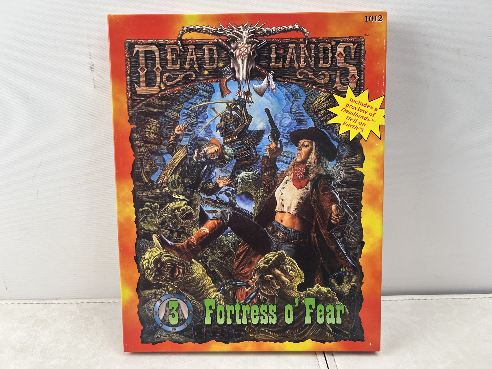 1998 Pinnacle Entertainment Deadlands Fortress o' Fear Devils Tower 3 Roleplaying Game Boxed Set #1012