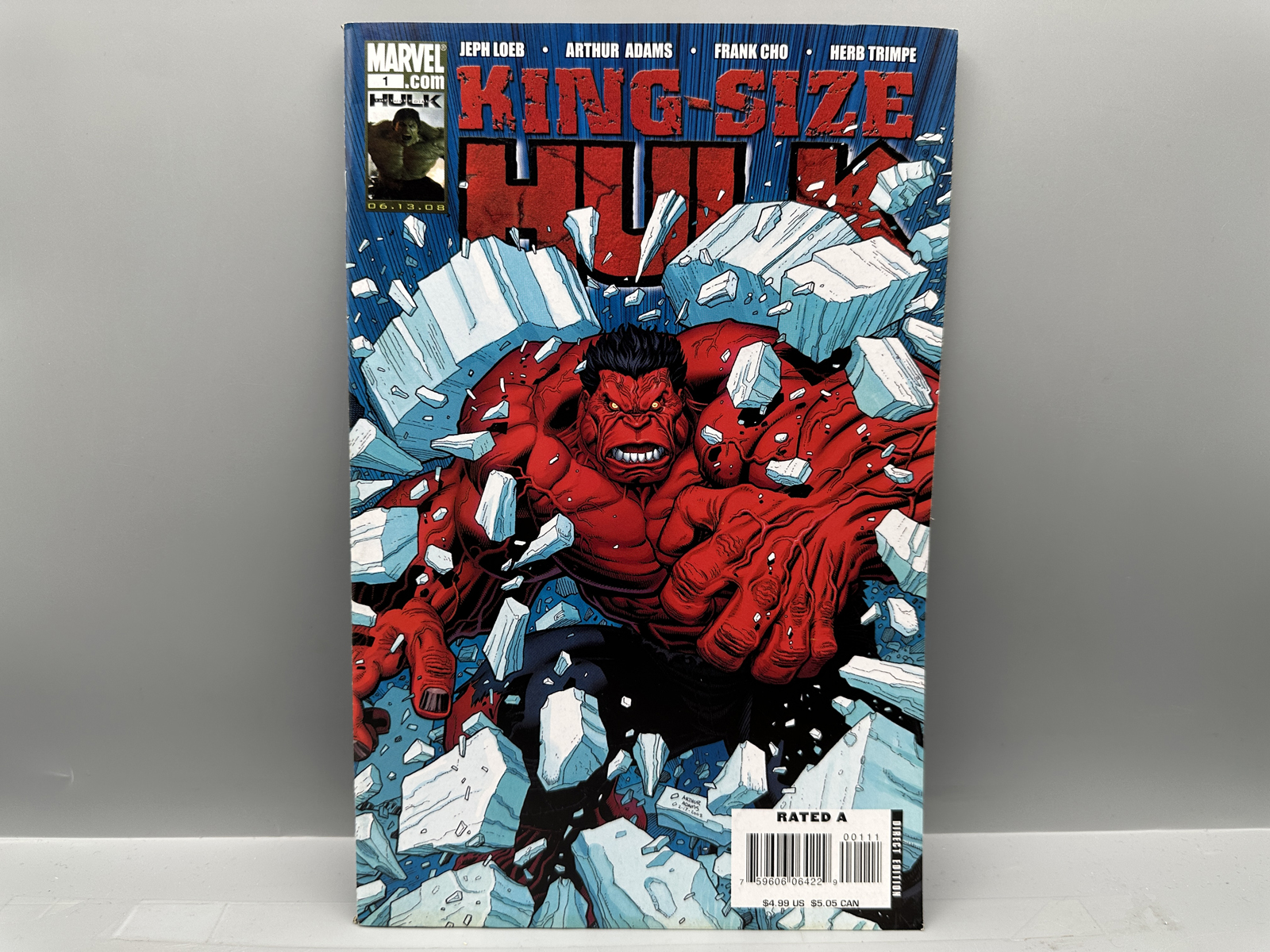 Marvel King-Size Hulk #1 July 2008 Red Hulk One-Shot - Arthur Adams & Frank Cho Double Cover