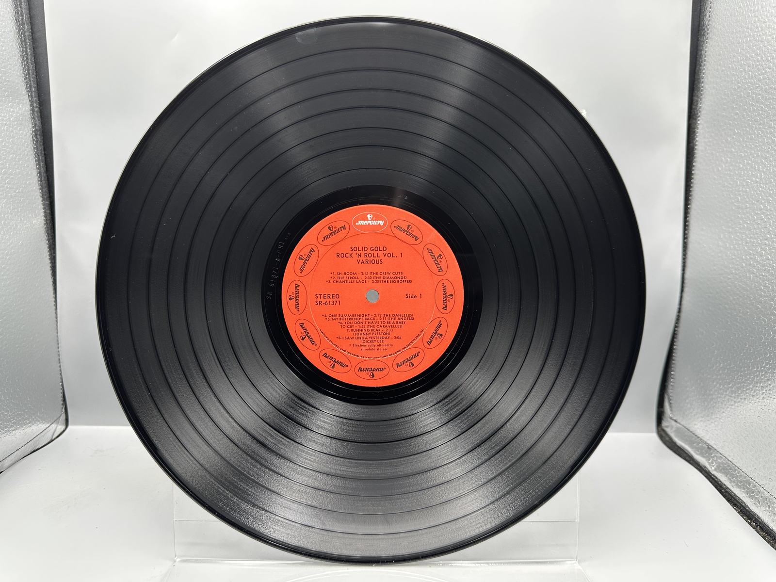 (2) 1970s Mercury Records Solid Gold Rock 'n' Roll Volume 1 and Volume 2 Compilation Vinyl Albums