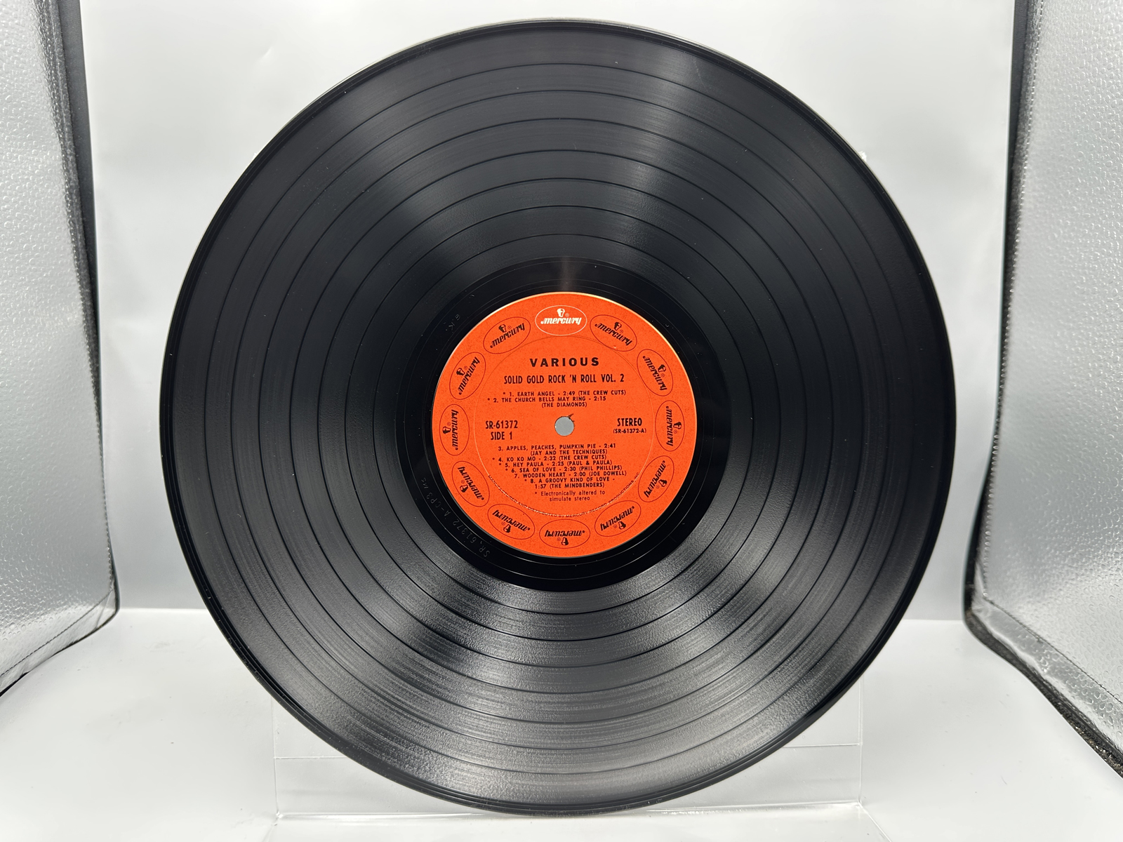 (2) 1970s Mercury Records Solid Gold Rock 'n' Roll Volume 1 and Volume 2 Compilation Vinyl Albums