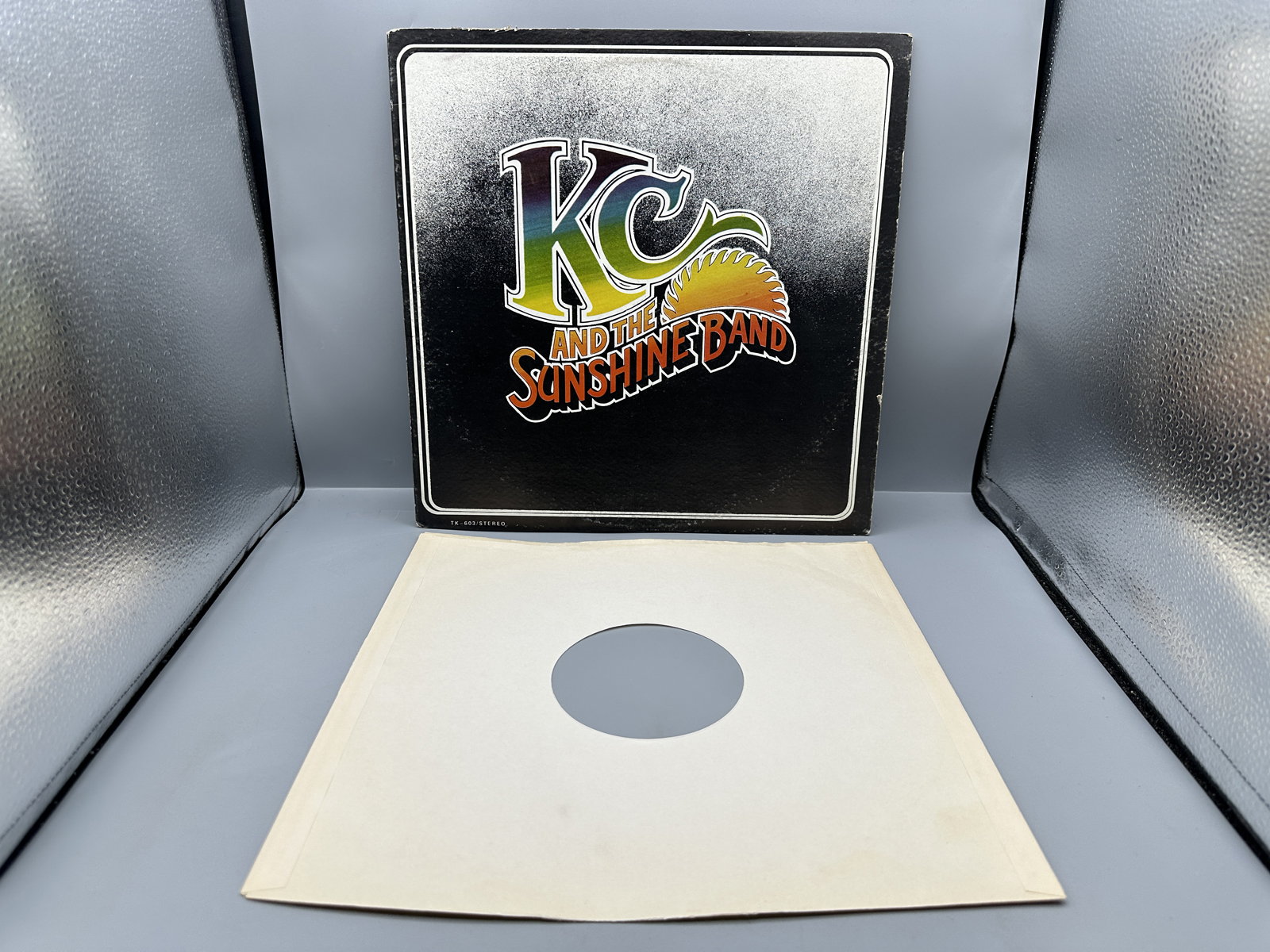 1975 T.K. Records KC and the Sunshine Band Self-Titled Vinyl Album - TK 603 - Warping