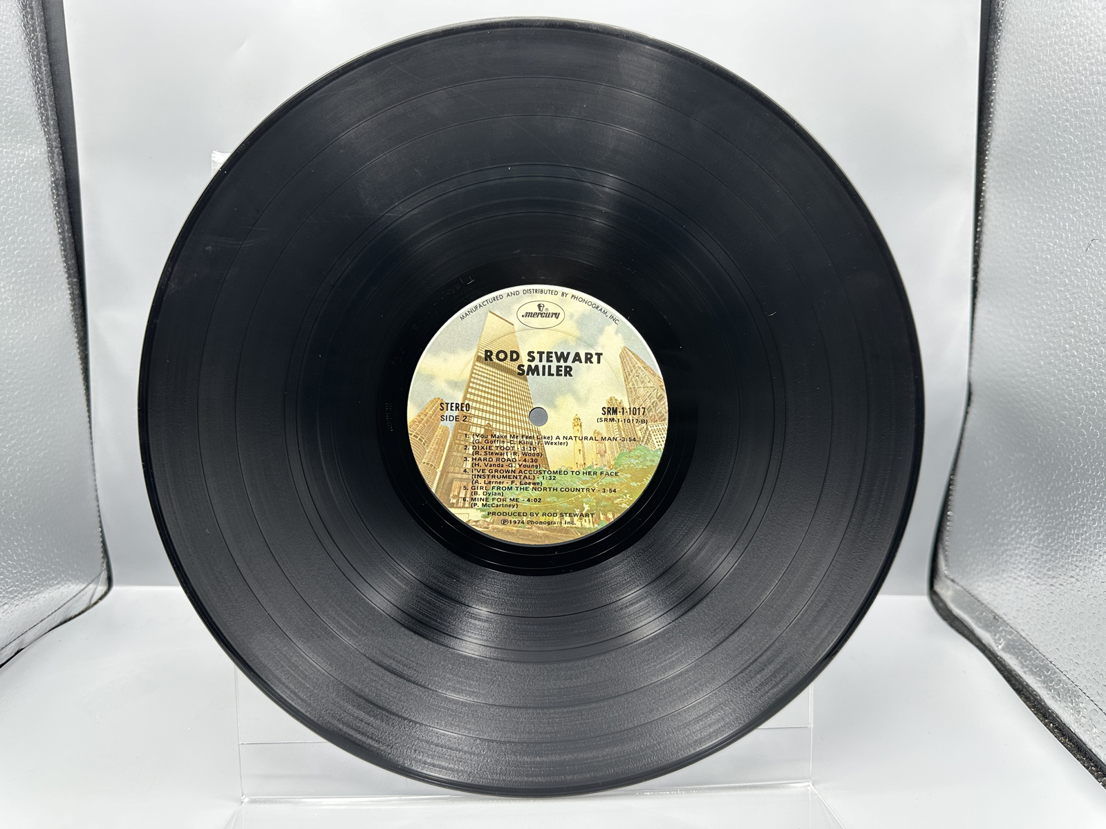 1974 Mercury Records Rod Stewart Smiler Vinyl Album - SRM-1-1017