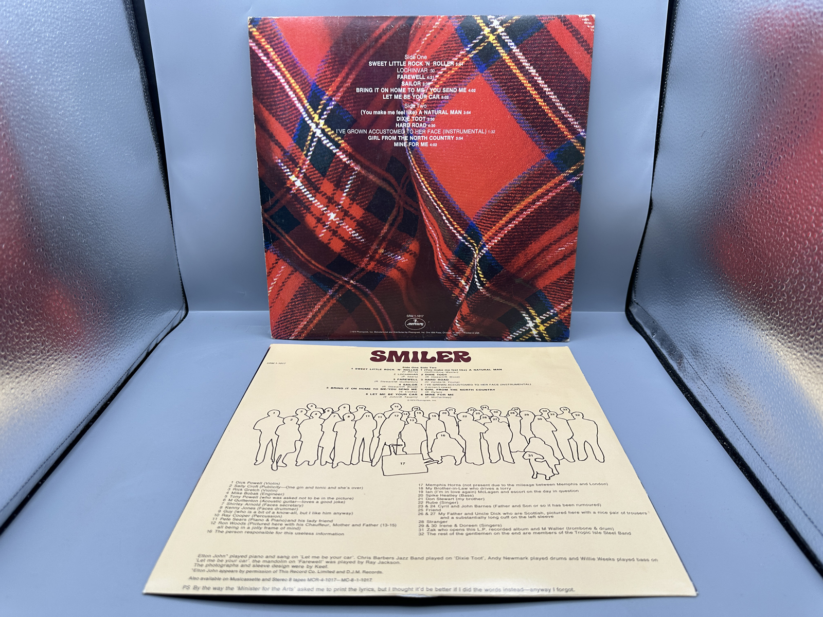 1974 Mercury Records Rod Stewart Smiler Vinyl Album - SRM-1-1017