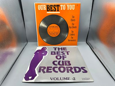(2) Vintage Rhythm and Blues Doo-Wop Compilation Vinyl Albums - Records are untested by the 