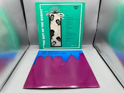 (2) Vintage Rhythm and Blues Vinyl Albums - The Best of The Robins Vol 2 and The Best of The 