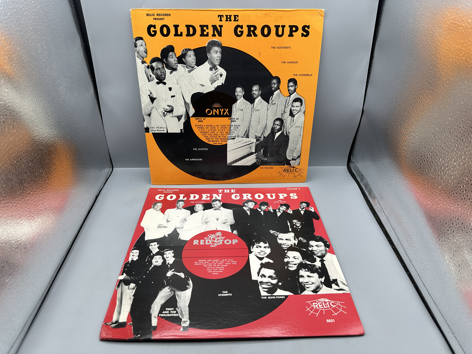 (2) Vintage The Golden Groups Vocal Group Harmony Compilation Vinyl Albums