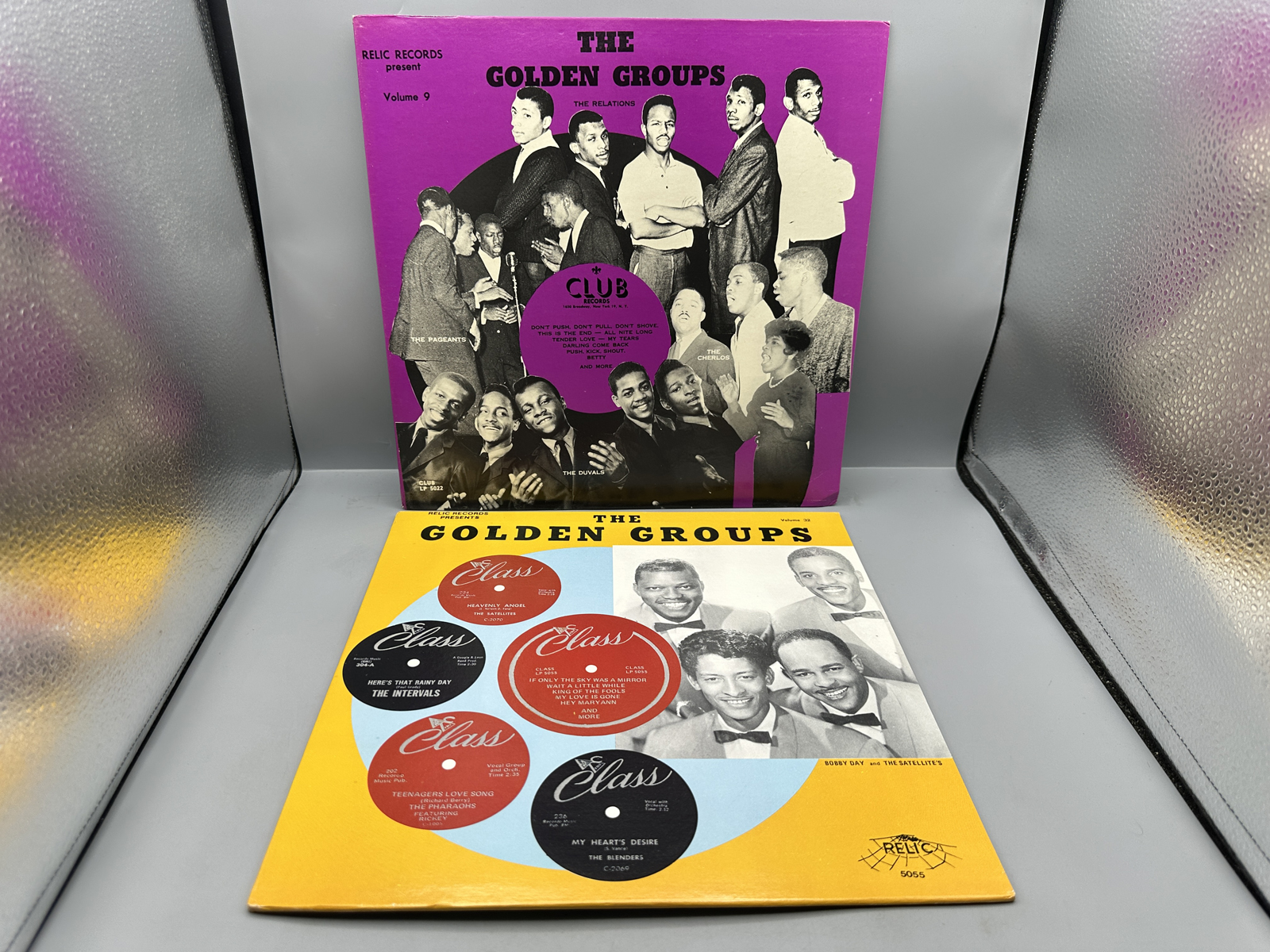 (2) Vintage Relic Records The Golden Groups Series Compilation Vinyl Albums