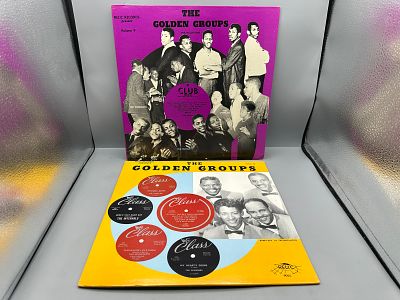 (2) Vintage Relic Records The Golden Groups Series Compilation Vinyl Albums - Records are 