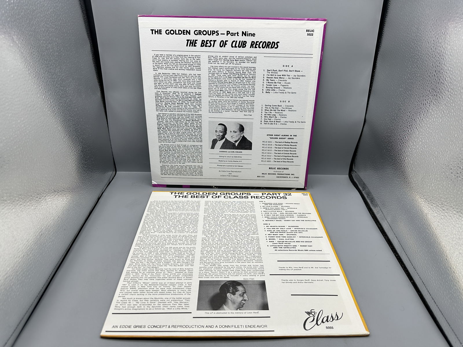 (2) Vintage Relic Records The Golden Groups Series Compilation Vinyl Albums