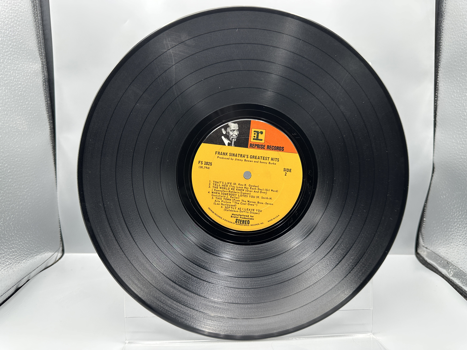 1968 Reprise Records Frank Sinatra's Greatest Hits! Vinyl Album - FS 1025