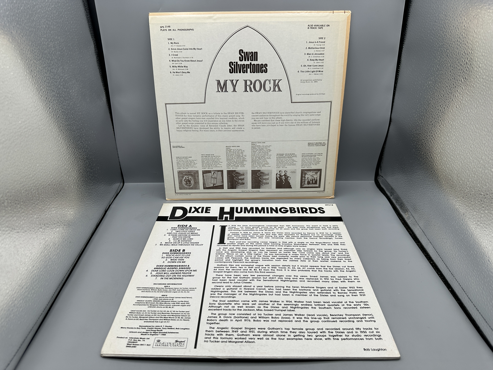 1972 Specialty Records Swan Silvertones My Rock & 1988 Heritage Records Dixie Hummingbirds UK Release Vinyl Albums