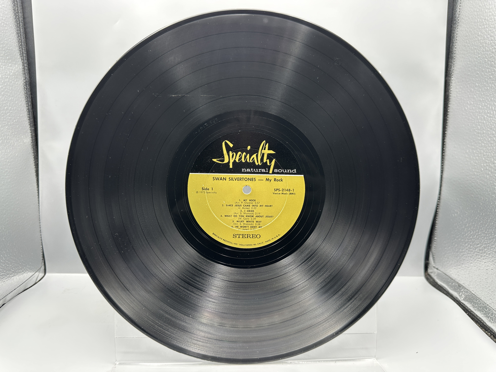 1972 Specialty Records Swan Silvertones My Rock & 1988 Heritage Records Dixie Hummingbirds UK Release Vinyl Albums