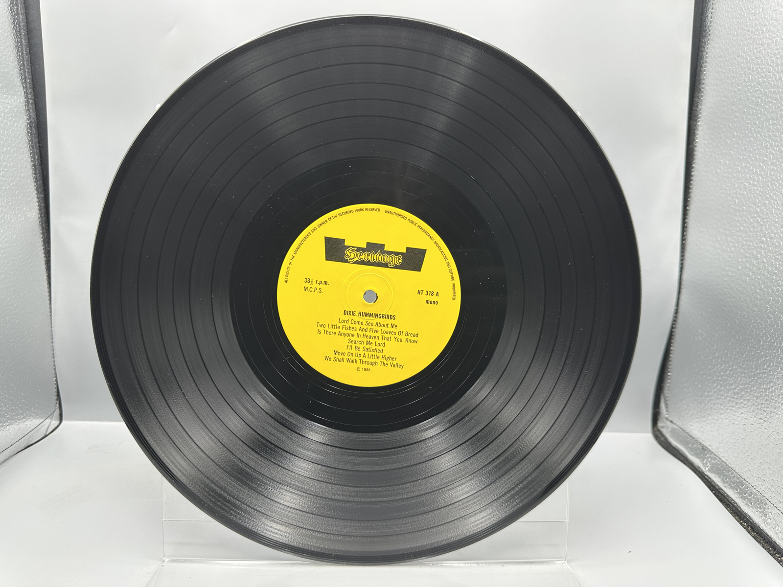 1972 Specialty Records Swan Silvertones My Rock & 1988 Heritage Records Dixie Hummingbirds UK Release Vinyl Albums