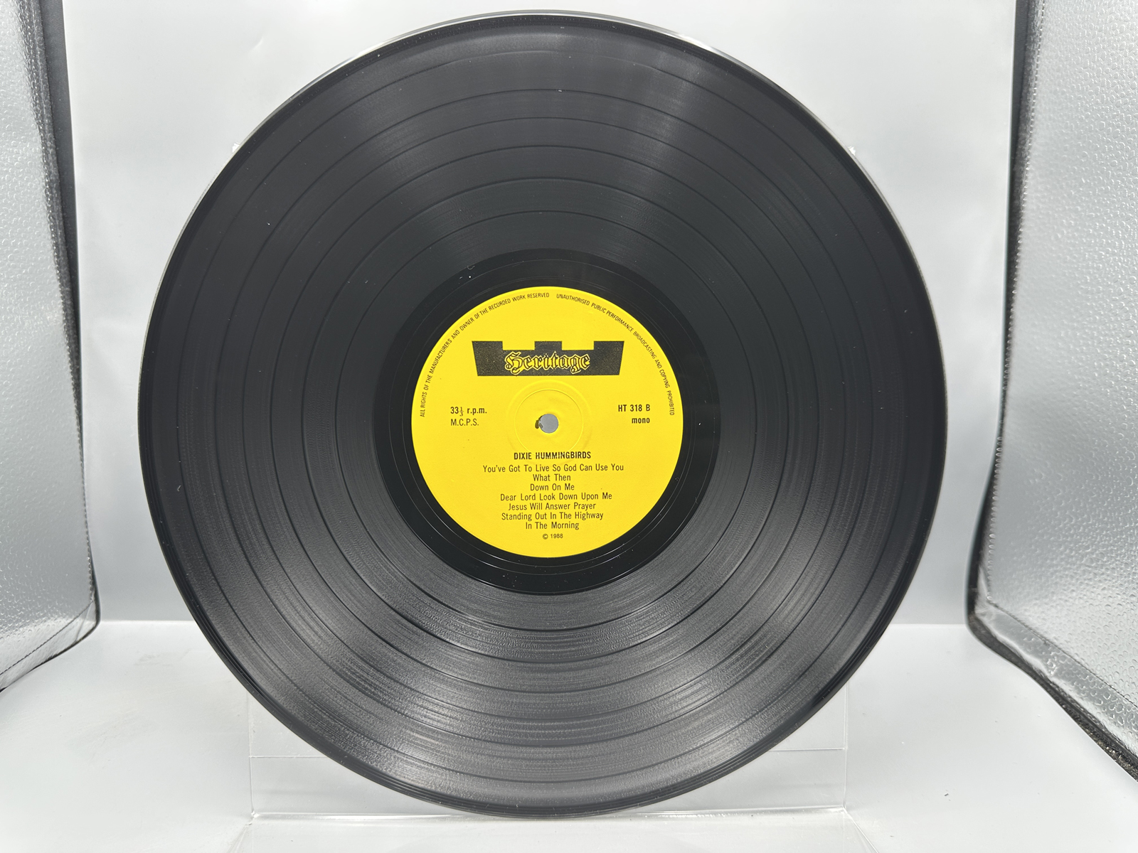 1972 Specialty Records Swan Silvertones My Rock & 1988 Heritage Records Dixie Hummingbirds UK Release Vinyl Albums