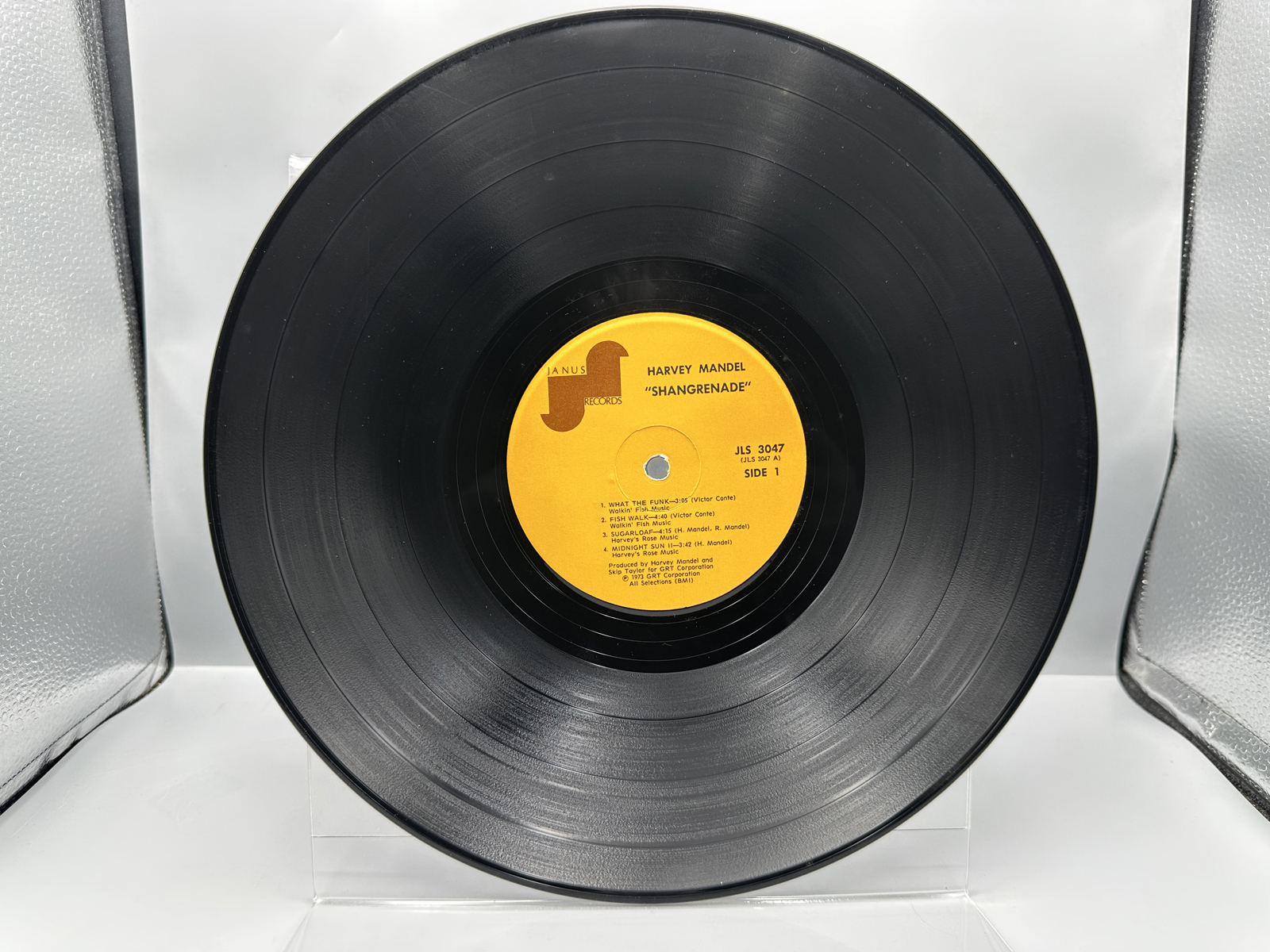 1973 Janus Records Harvey Mandel Shangrenade Vinyl Album - JLS 3047
