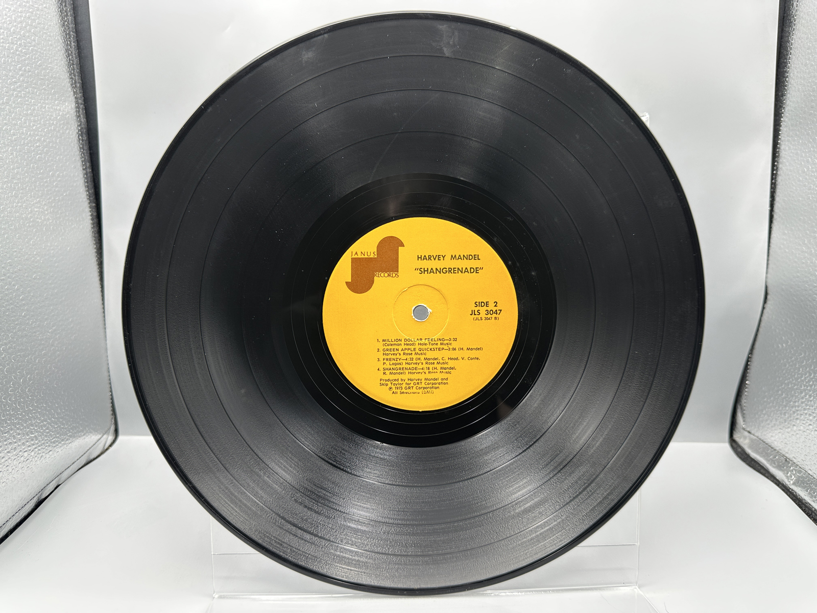 1973 Janus Records Harvey Mandel Shangrenade Vinyl Album - JLS 3047