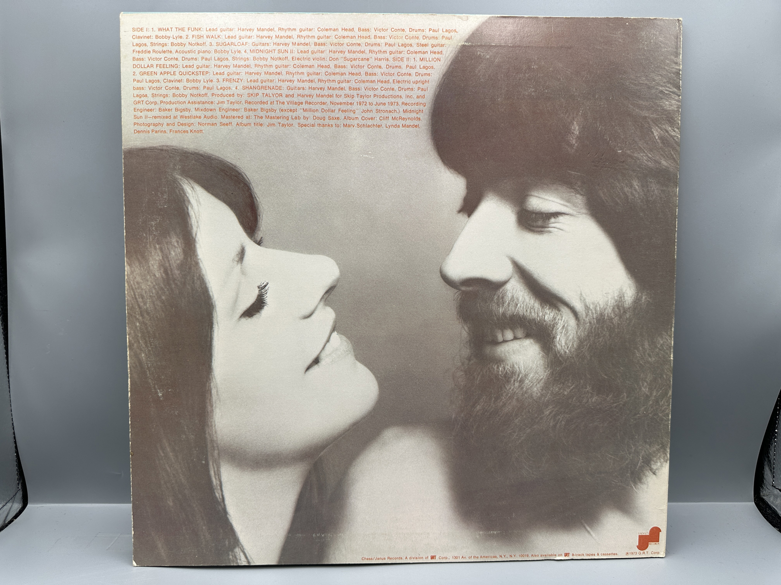 1973 Janus Records Harvey Mandel Shangrenade Vinyl Album - JLS 3047