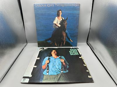 1975 Ode Records Carole King Thoroughbred & 1974 Warner Bros. Records James Taylor Mud Slide 