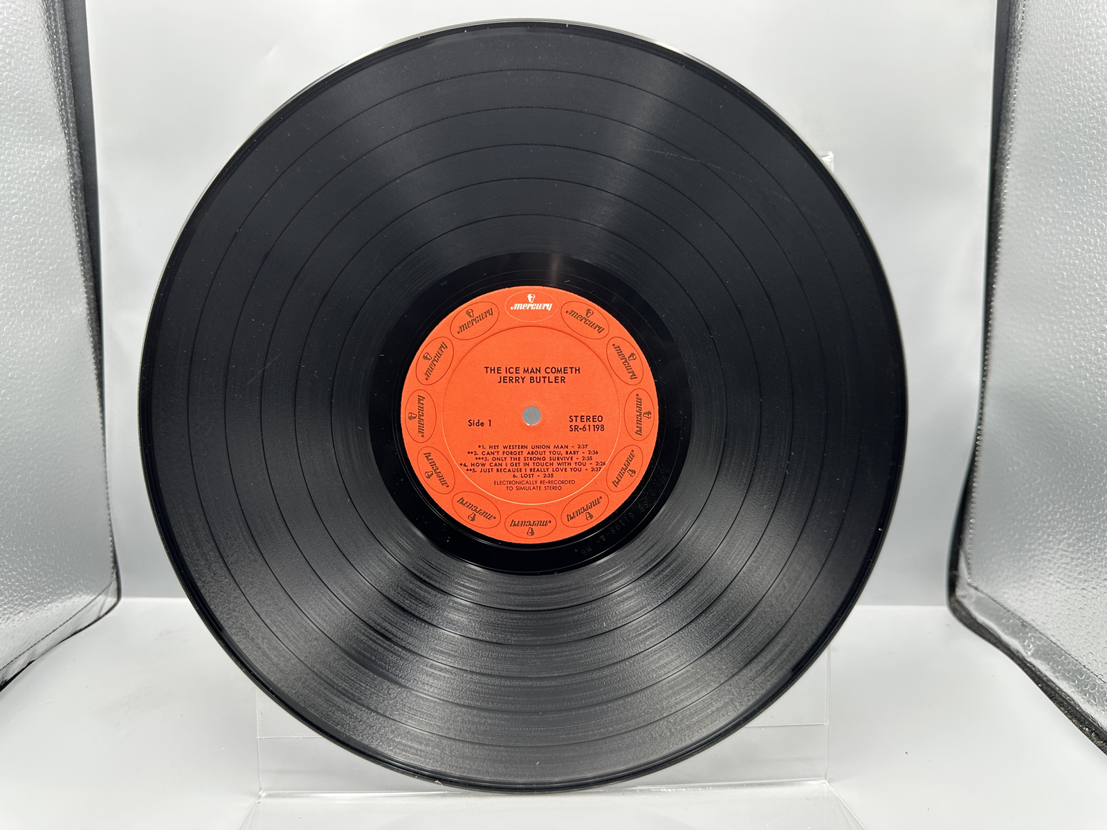 1962 Liberty Records Gene McDaniels Hit After Hit & 1968 Mercury Records Jerry Butler The Ice Man Cometh Vinyl Albums - SR-61198 & LRP-3258
