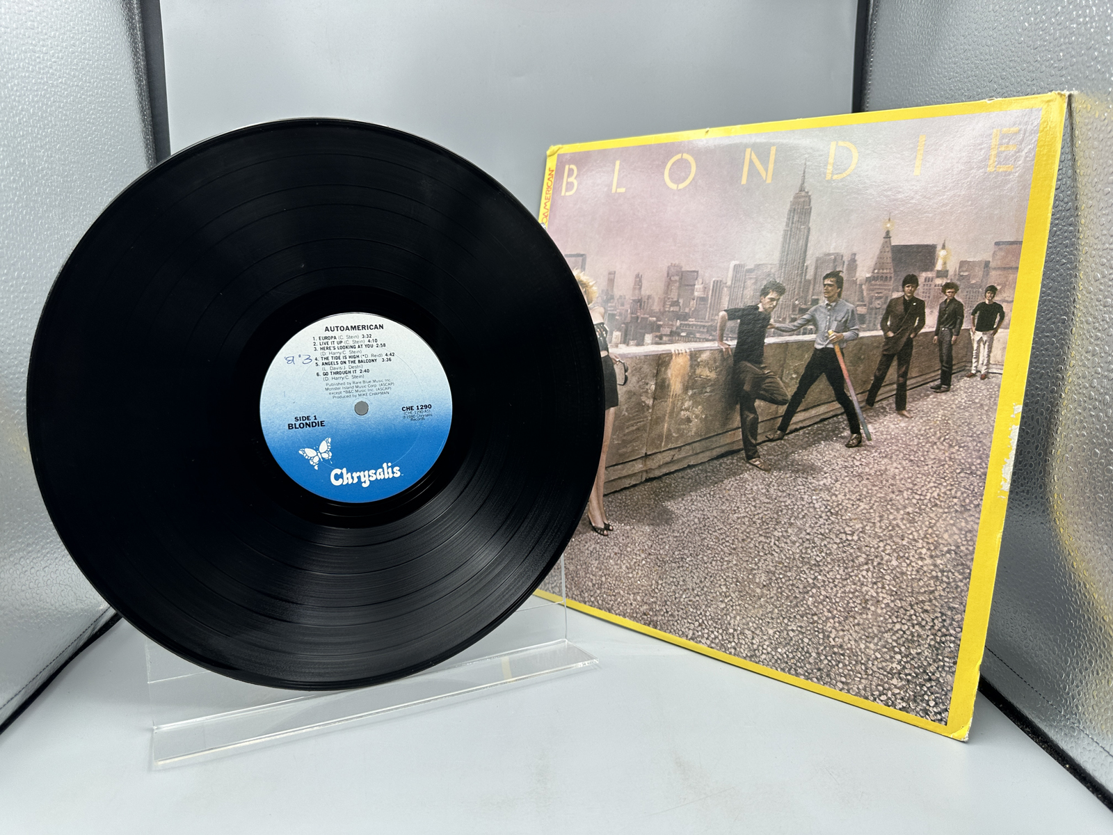 1980 Chrysalis Records Blondie Autoamerican Vinyl Album - CHE 1290